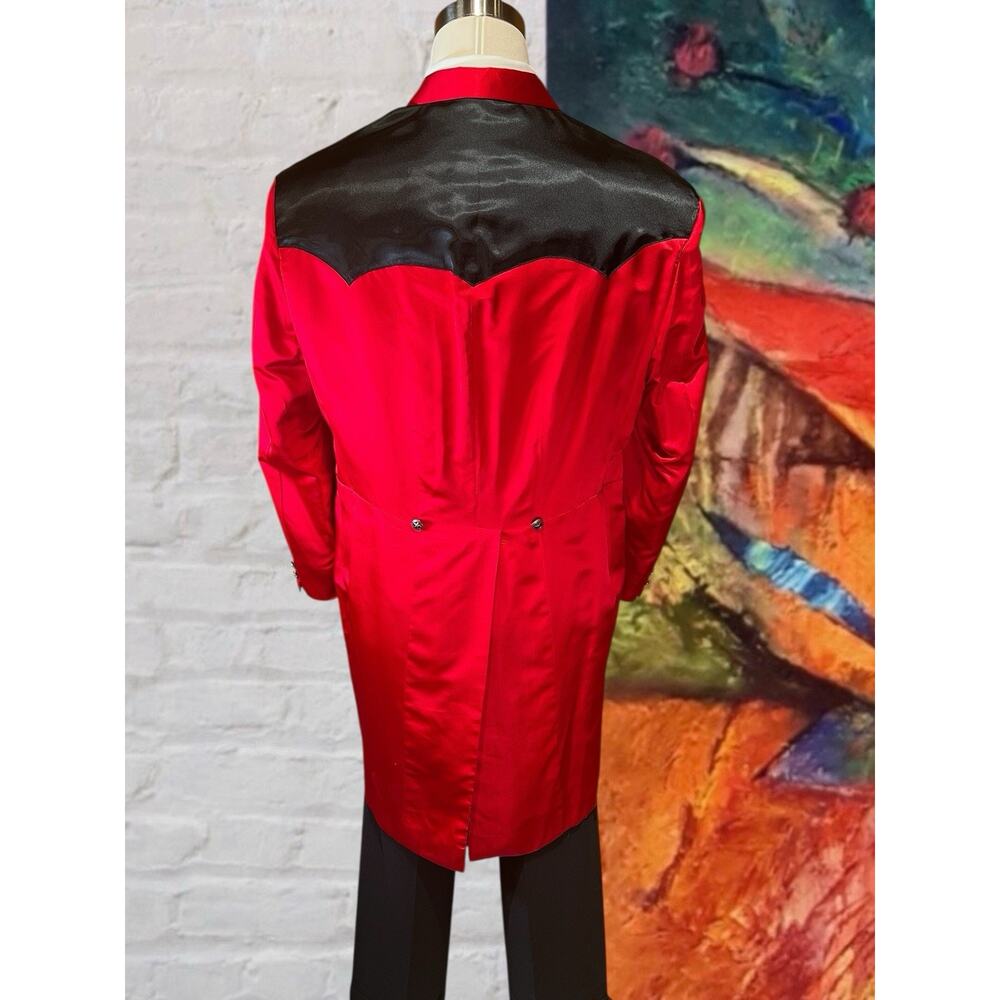 Ringmaster 44R Vintage Custom Made Hong Kong Red Long Tails Jacket Rare - Picture 7 of 16